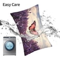 thumbnail image 6 of Pofeuu Butterfly Over Lavender Print Polyester Microfiber Plush Pillowcases, Super Soft and Cozy Pillow Case Covers with Envelop Closure（Pillow core not included）-14"x20", 6 of 6