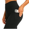 thumbnail image 3 of GymCope Womens Yoga Shorts, Athletic Biker Shorts Workout Shorts Tummy Control Deep Pockets, 8" Black, 3 of 7