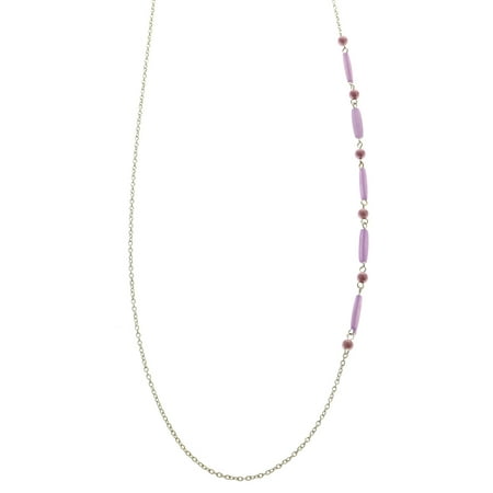 Dangle Belly Chain - Mi Amore Adjustable Dangle-Belly-Chain Silver-Tone/Purple