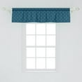 thumbnail image 2 of Ambesonne Fleur De Lis Valance Pack of 2, Middle Ages Design, 54"X12", Dark Teal and Slate Blue, 2 of 2