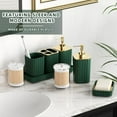 thumbnail image 2 of Bathroom Set- 25PC Green Bathroom Sets, Bathroom Set with Shower Curtain and Rugs, Green Shower Curtain Set, Bathroom Trash Can, 2 of 15