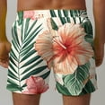 thumbnail image 6 of HAOTAGS Men's Quick Dry Swim Trunks Swimsuits Printed Loose Fit Beach Shorts with Pockets Multicolor Size 5XL, 6 of 6