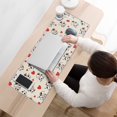 thumbnail image 3 of Long Mouse Pads for Desk,Beige Cow Heart Pattern Desk Mats on Top Of Desks, Desk Mouse Pad Extra Large with 3mm Non-Slip Base and Stitched Edge for Gaming,Office,Work,Home 31.5"x11.8", 3 of 6
