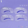 thumbnail image 4 of Happydeer 4 Styles Grooming Stencil Kit Make Up Shaping DIY Beauty Eyebrow Template Tools, 4 of 13