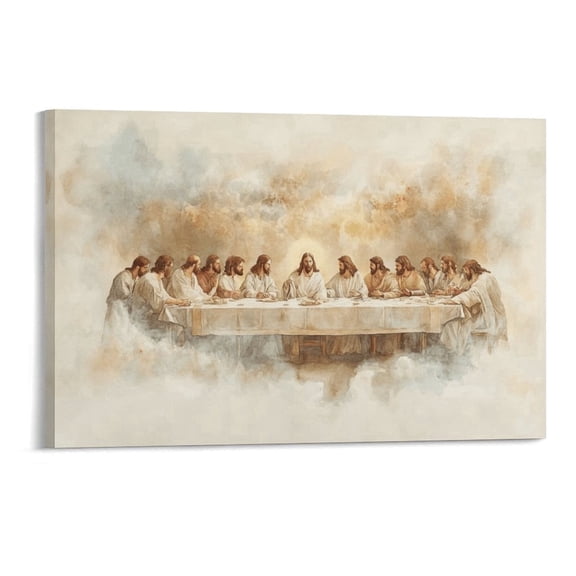 YarnArtistry The Last Supper Wall Art - Framed Canvas Wall Decor For Living Room, Bedroom Or Dining Room - Unique Ultima Gift