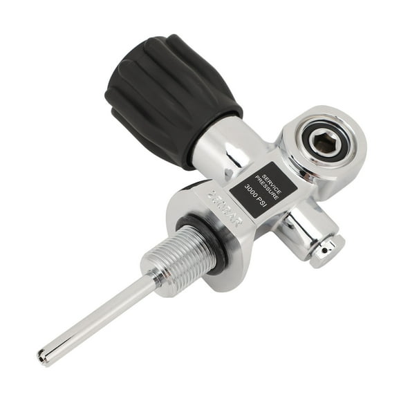 Diving Tank Cylinder Valve, 250 Bar Diving Cylinder Valve G3/4 DIN Yoke Dual Use Threaded Connection for Diving