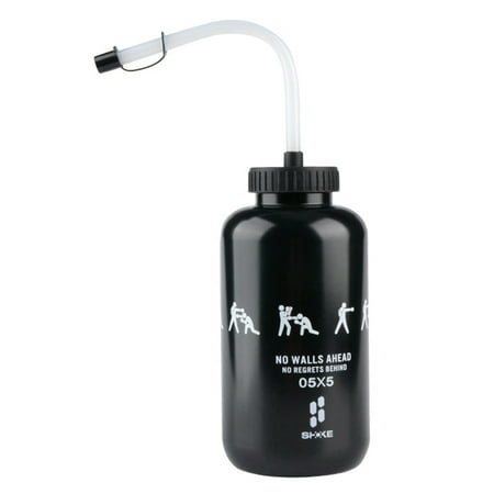 

Lacrosse Water Bottle with Long Straw BPA Free Plastic Goalie Boxing Water Bottle 1 Liter for Sport C