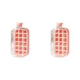 thumbnail image 1 of (2-Pack) Rinsvye 2025 New Vertical Tray Metal Ice Tray Rack with Lid for Freezer Tray for Kitchen Easy To Release Tray Quick Filling without Touching Homemade Ice Storage for Whiskey Cocktail Tea Co, 1 of 3