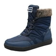 thumbnail image 2 of Winter Fashion Plus Size Warm Snow Boots for Women Cotton Shoes Short Hair Warm Shoes High-top Snow, 2 of 7