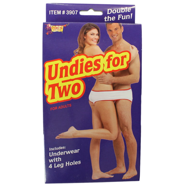Forum Novelties Adult Undies for Two (Underwear with 4 Leg Holes!)