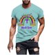 thumbnail image 1 of Camisetas de Manga Corta para Hombre Imprimir Deportes de Manga Corta Cuello Redondo Blusa Algodón Poliéster, Nueva Moda Casual Camiseta para Hombres, 1 of 1