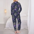 thumbnail image 6 of Goofa Lavender Flowers Printed Women’s 2 Piece Pajama Set Super,Pajamas Women's Long Sleeve Sleepwear Soft Button Down Loungewear Pjs Lounge Set Nightwear-XX-Large, 6 of 9