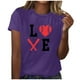 thumbnail image 1 of Blusa informal de manga corta con cuello redondo y estampado suelto de verano para mujer con estilo OAVQHLG3B Store  lin121212, 1 of 4