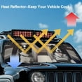 thumbnail image 4 of KUIFORTI Dog Windshield Sunshade Sun Shade Heat Shield Sun Visor Mat Compatible with Jeep Wrangler Rubicon Sahara TJ JK JKU 2 Door & 4 Door, 4 of 6