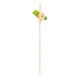 thumbnail image 1 of 100 palillos románticos para cócteles con forma de rosa, decoración de flores de rosa, palillos de dientes elegantes, palillos largos de bambú para brochetas de cóctel, 100 unidades, rosa, 1 of 5