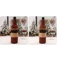 thumbnail image 3 of Injueey Navidad Santa Claus botella de vino cubierta alce tejido manga Universal ropa elástica decoración de Navidad decoraciones de de comedor Kits de decoración para fiestas Alce Injueey HA068075-03, 3 of 6