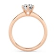 thumbnail image 3 of AFFY 1.00 Carat (ctw) 6-Prong Solitaire Engagement Rings For Women, Round Lab Created Moissanite Promise Ring For Her In 14k Rose Gold Over Sterling Silver | VVS1 Quality 1 ct Ring Size-4, 3 of 5