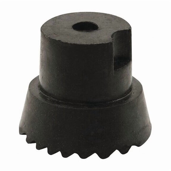 Door Holder Tip, 1 in. x 3/4 in., Rubber, Black, Includes Fastener, Pack of 10