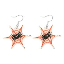 BNNG Halloween Theme Earrings Lightweight Cartoon Pumpkin Drop Dangle Earrings Trick Or Witch Cat Bats Earrings For Women Halloween Party Jewelry Women'S Halloween Skeleton Ear Vines