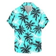 thumbnail image 2 of UVEASISHA Mens Hawaii Shirts Short Sleeve Aloha Shirt Summer Tropical Floral Print Button Down Shirts Big and Tall Casual Beach Vacation Tops Multicolor XXXL, 2 of 5