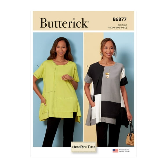 Butterick Sewing Pattern B6877 - Misses' Top, Size: ZZ (L-XL-XXL)