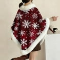 thumbnail image 4 of Cavosen Christmas Womens Scarves Fleece Elegant Wraps Snowflake Soft Thicken Warm Scarves Versatile Fall Everyday Wear, 4 of 6