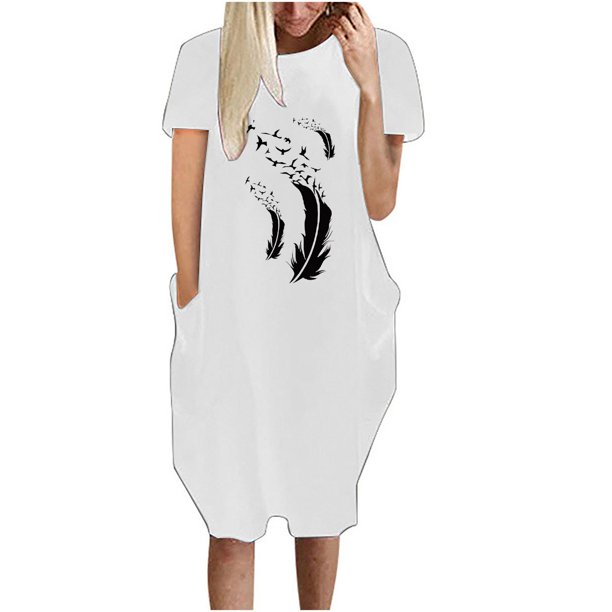 WILLBEST Vestido Largo Casual Para Mujer, Vestido Casual Con Estampado Floral, Cómodo Y Elegante Para Uso Diario.