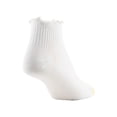 thumbnail image 5 of GoldToe Edition Women's Lettuce Edge Rib Quarter Socks White, 6 Pairs, Size 6-9, 5 of 5