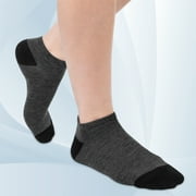 Loritta 18 Pairs Mens Ankle Socks Size 6-12, Low Cut Mens Socks Value Pack Breathable Black/White/Gray