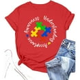 thumbnail image 4 of CHENge Autism Awareness Shirt Women Autism Acceptance Tshirt Autistic Mom Shirts ASD Inspirational Bow Graphic Tee, 4 of 4
