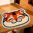 thumbnail image 1 of Fiudx Alfombra de Gatos Naranjas, Suave Cachemira Sintética, Diseño Muy Absorbente, Acogedora Manta de Noche, Versátil para Baño y Dormitorio, Materiales Ecológicos, Fácil de Limpiar, Tamaño 50 X 80, 1 of 7