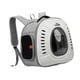 thumbnail image 5 of Mochila transportadora para gatos, correa ajustable para perros y gatos, ideal para senderismo, acampada al aire libre y gatitos. blanco, 5 of 9