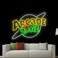 thumbnail image 2 of Handmadetneonsign Arcade Zone Neon Sign, Space Wall Art Decor, Home Bar Pub Kids Room Wall Decor, 2 of 5