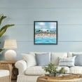 thumbnail image 2 of Stupell Industries Tropical Cabana Beach Black Framed Floater Canvas Wall Art design by Emma Bell, 25 x 25, 2 of 9