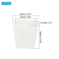 thumbnail image 2 of Uxcell Kitchen Sink Rack Feet, 30 Pack Rubber Rack Bottom Protective Replacement Feet Wire Bumpers Protector, White, 2 of 6
