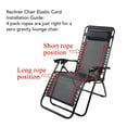 thumbnail image 4 of Cordón Elástico Para Silla Reclinable, Cordón Elástico Para Silla De Playa, Antideslizante, Fácil De Instalar, 8 Piezas Para Silla Plegable, 4 of 7