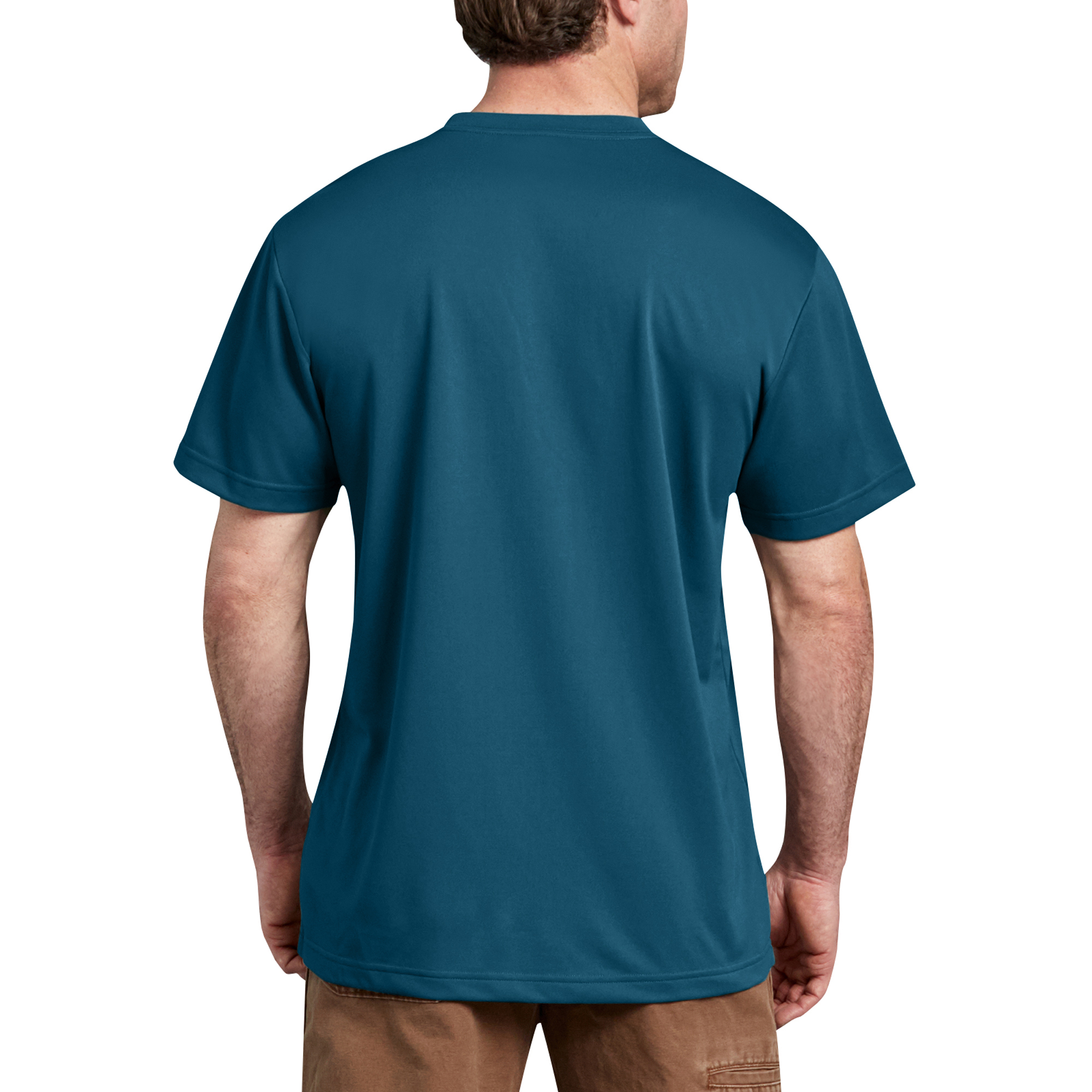 Genuine Dickies Men's Short Sleeve Performance Pocket T-Shirt, Athletic Fit, Moisture Wicking