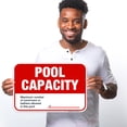 thumbnail image 2 of Pool Capacity Pool Sign, Pool Sign, 12x18 Aluminum, 2 of 8