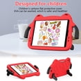 thumbnail image 3 of Allytech Kids Case for Apple iPad 10.2 9th 8th 7th Gen, iPad 10.2" Case 2022/2021/2020, EVA Rubber Handle Stand Shockproof Drop Protection Lightweight iPad 10.2 Case Cover for Kids - Red, 3 of 8
