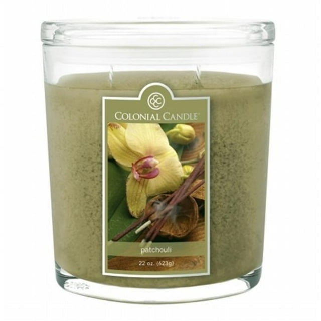 Colonial Candle CC022.3837 22 oz Scented Oval Jar, Patchouli