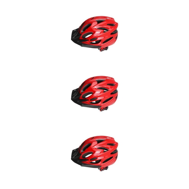 kurtrusly Impact Resistant Cycle - Adjustable Size Mesh For Breathability Lightweight Men Impact Resistance Hollow Red 3Set