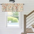 thumbnail image 5 of Kitchen Valances for Window, Spring Colorful Wild Flower Light Filtering Rod Pocket Valance Curtain, Country Herb Retro Linen Short Curtains Window Topper for Bedroom Bathroom Living Room 42x18in, 5 of 9