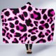 thumbnail image 5 of Manta con capucha estampado leopardo rosa, 5 of 5