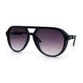 thumbnail image 4 of Mens Classic Retro Vented Side Visor Plastic Racer Sunglasses Matte Black - Smoke, 4 of 8