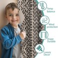 thumbnail image 3 of Blackout Kids Curtains,Boho Black and White Ethnic Pattern Childrens Insulated Curtains Set Of 2,Bedroom Essentials,Toddler Room Decor 52x84in(132x213cm), 3 of 5