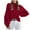 Red, variant on Fashion Women Solid Long Sleeve Pullove Turtleneck-Neck Casual Sweater Tops On Seasonal Red 10(XL)