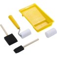 thumbnail image 1 of Foam Paint Brushes Roller Set - 5-piece Sponge Paint Brush And Foam Trim Roller, 1 of 5