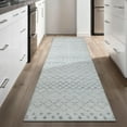 thumbnail image 5 of GLN Rugs Timgad - Contemporary, Machine Washable Area Rug 2'6"x10' Modern Gray Home Carpet, All Ages, 5 of 10
