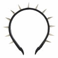 thumbnail image 2 of Diadema Steampunk para mujer, tocado de cuero sintético para regalos, festivales, fiestas de Halloween Negro, 2 of 8