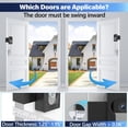 thumbnail image 4 of Soporte de timbre para timbre de vídeo inalámbrico Ring/Blink/Eufy, compatible con Ring Doorbell 4/3/2/1, montaje de cámara antirrobo sin taladro con fijación de doble tornillo, 4 of 5